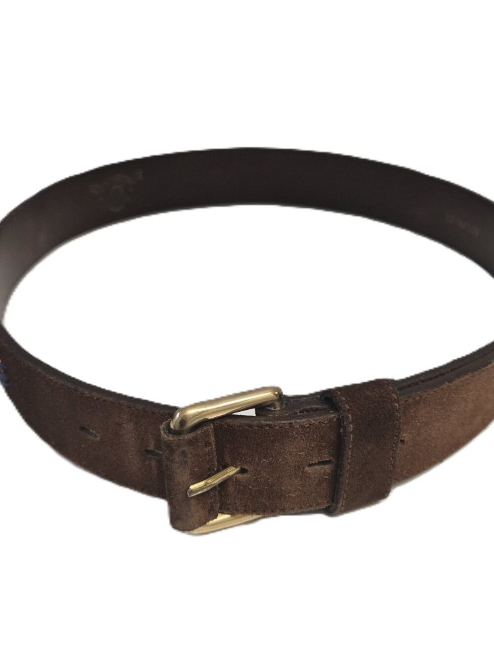 Vintage 1990s Daniele Marinelli Suede Belt w/ Conchos – Italy Y2K Boho Western